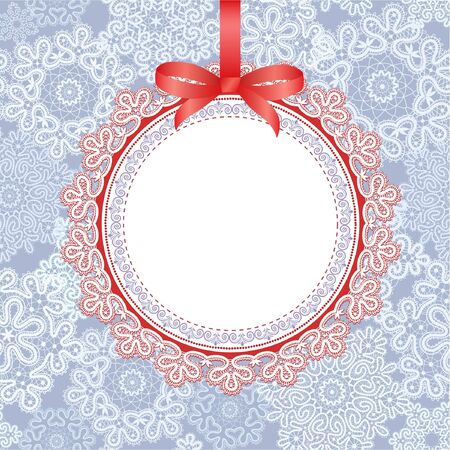 Template frame design for christmas greeting cardのイラスト素材