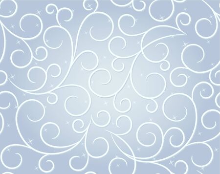 Winter blue seamless background with snowflakesのイラスト素材