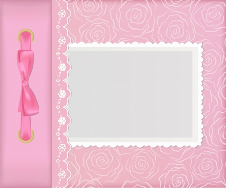 Pink cover for an album with photosのイラスト素材