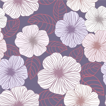 Seamless abstract floral background のイラスト素材