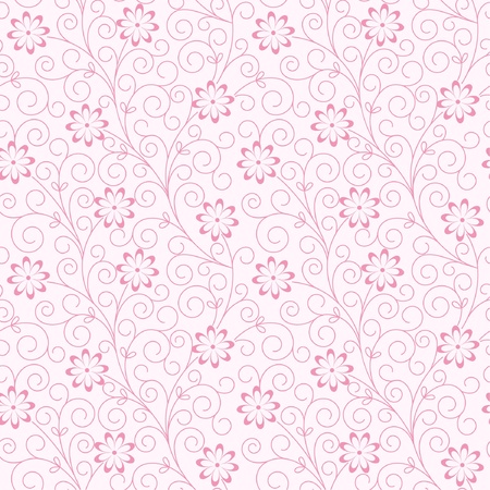 Seamless abstract  floral   background のイラスト素材