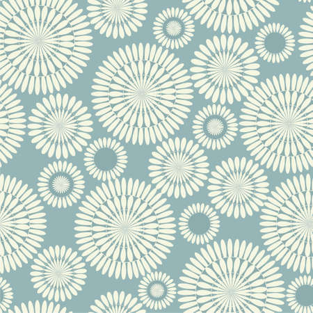 Retro grey seamless circle backgroundのイラスト素材