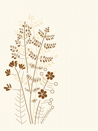 cute floral card のイラスト素材