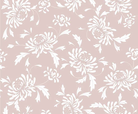 seamless background  with  chrysanthemumsのイラスト素材