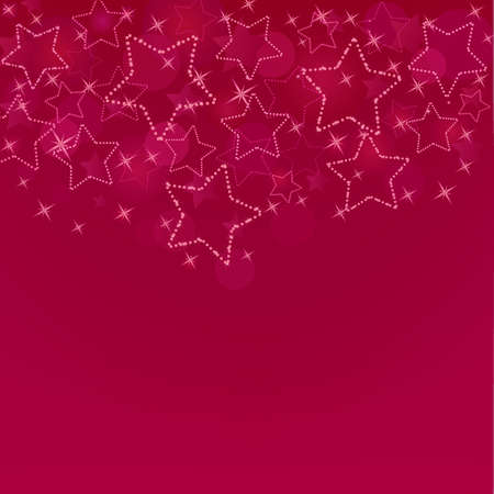 Red card  with  starsのイラスト素材