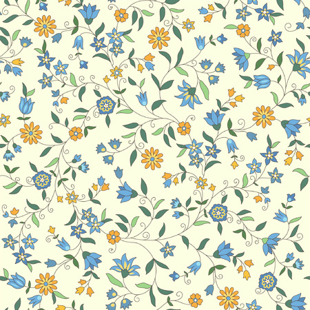seamless floral  background のイラスト素材