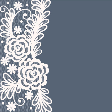 Template frame  design for card. Vintage Lace Doilyのイラスト素材