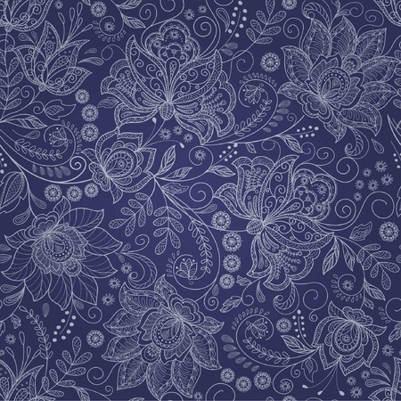 Cute card with flowers branchのイラスト素材