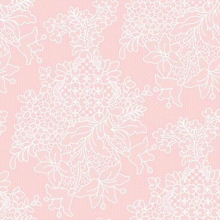 seamless lace floral backgroundのイラスト素材