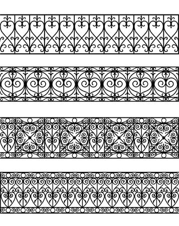 vintage border set for designのイラスト素材