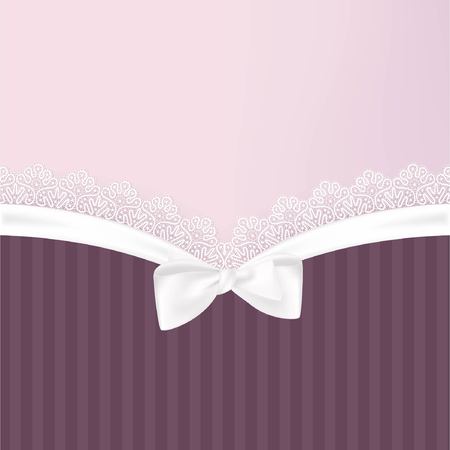 Template  frame design for greeting card (white bow and lace)
のイラスト素材