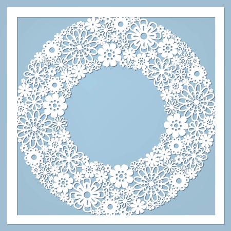 Template frame  design for greeting card.のイラスト素材