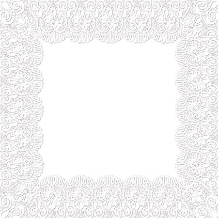 Template frame design for lace cardのイラスト素材