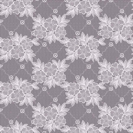 seamless  lace  floral   backgroundのイラスト素材