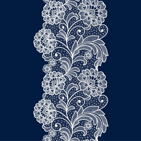 seamless  lace  floral   background. Vintage Lace Doilyのイラスト素材