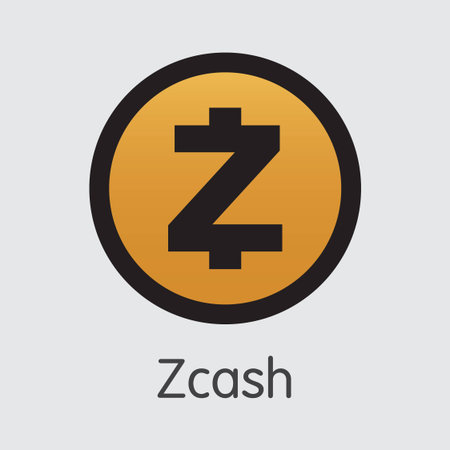 Zcash - Vector Icon of Virtual Currency.のイラスト素材
