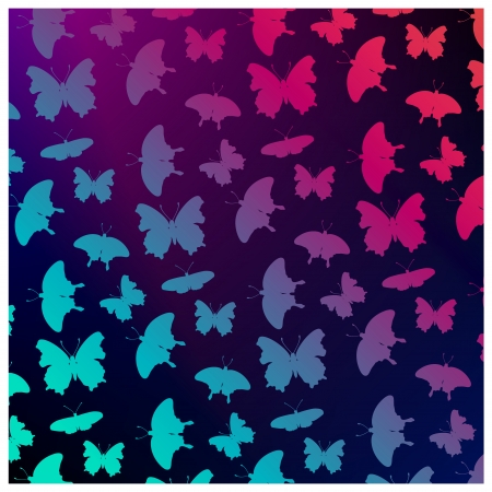 butterfly patternのイラスト素材