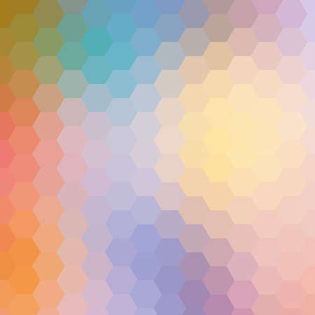 simple colorful background consisting of hexagonsのイラスト素材