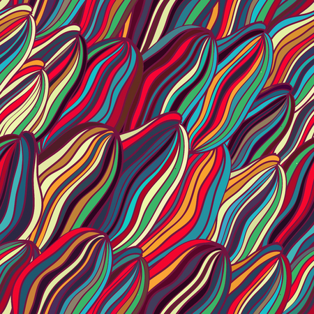 Abstract seamless background consisting of colorful geometric shapes, vectorのイラスト素材