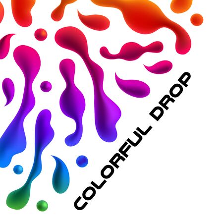 abstract background of colorful three-dimensional figures, vectorのイラスト素材