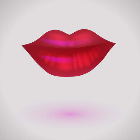 Woman lips. Vector illustrationのイラスト素材