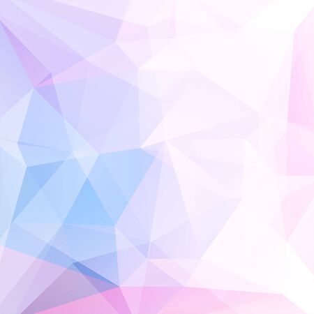abstract background consisting of white, blue, pink triangles, vector illustrationのイラスト素材
