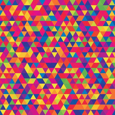 Abstract seamless mosaic background. Triangle geometric background. Vector illustration....