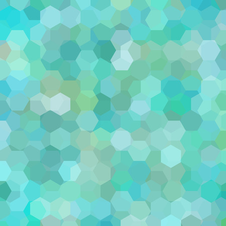 Geometric pattern, vector background with hexagons in pastel green tones. Illustration pattern. Green, blue colors.のイラスト素材