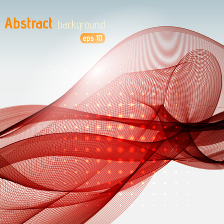 Abstract technology background with stripes. Vector illustration. Red, brown colors.のイラスト素材