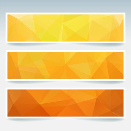Set Of Banner Templates With Abstract Background Modern Vector