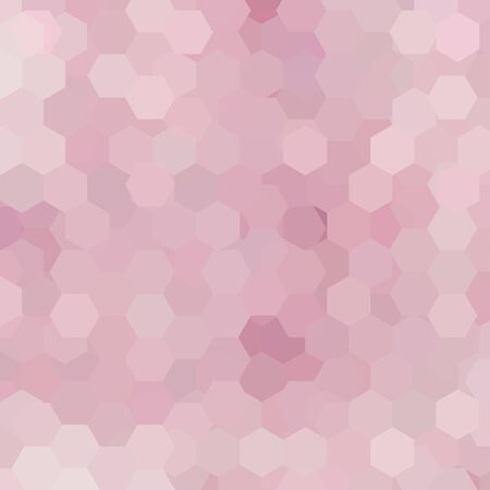 Background made of hexagons. Square composition with geometric shapes. Eps 10 Pink color.のイラスト素材