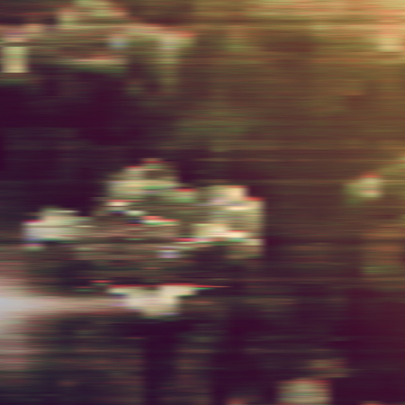 Dark glitch background, vector illustration. Dark brown, black colors.