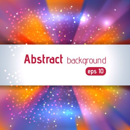 Beautiful rays of light. Shiny eps 10 background. Colorful radial radiant effect. Vector illustration. Blue, orange colors.のイラスト素材