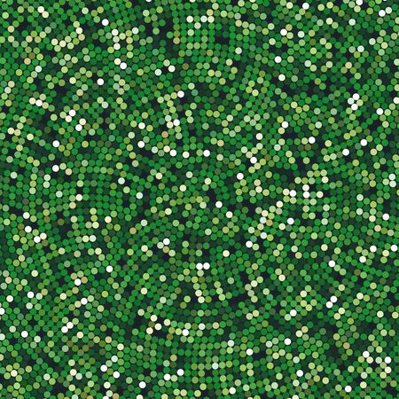 Simple confetti background, vector illustration. Pattern with mixed small green spots.のイラスト素材
