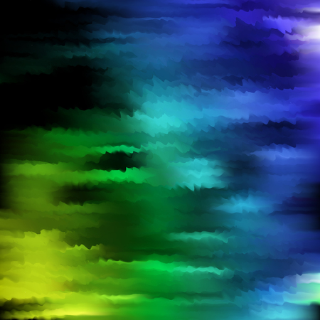 Abstract smooth soft focus swirl background design. Blue, green, black colors.のイラスト素材