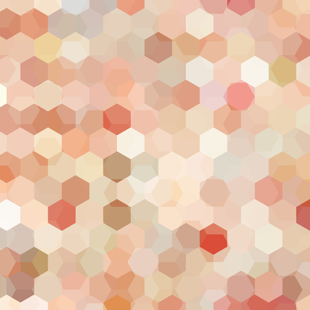 Abstract background consisting of beige, white, pink hexagons. Geometric design for business presentations or web template banner flyer. Vector illustrationのイラスト素材