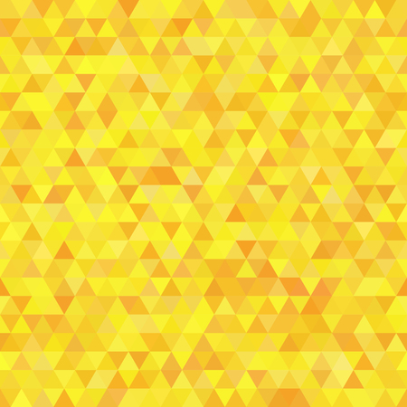 Abstract background consisting of yellow triangles. Geometric design for business presentations or web template banner flyer. Illustration pattern.のイラスト素材