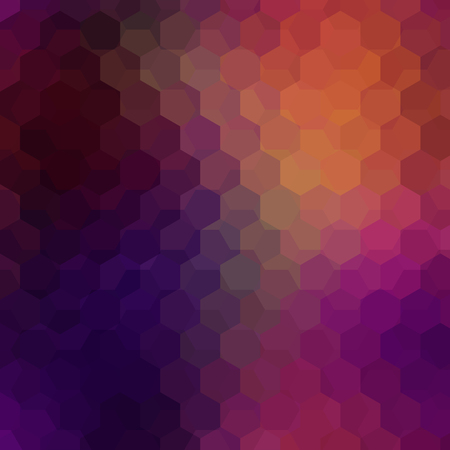 Abstract background consisting of brown, purple hexagons. Geometric design for business...