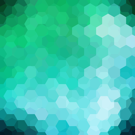 Abstract background consisting of blue, green hexagons. Geometric design for business presentations or web template banner flyer. Vector illustrationのイラスト素材