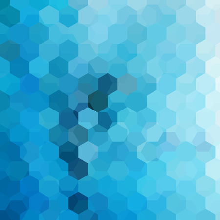 Vector background with blue hexagons. Can be used in cover design, book design, website background....
