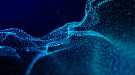 Lights blue background. Abstract creative wallpaperの写真素材