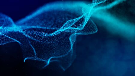 Lights blue background. Abstract creative wallpaperの写真素材