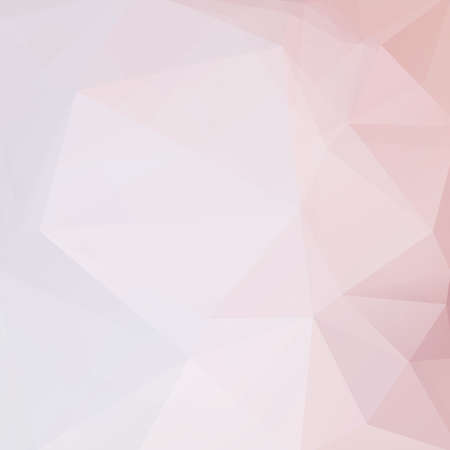 Geometric pattern, polygon triangles vector background in pastel pinkのイラスト素材