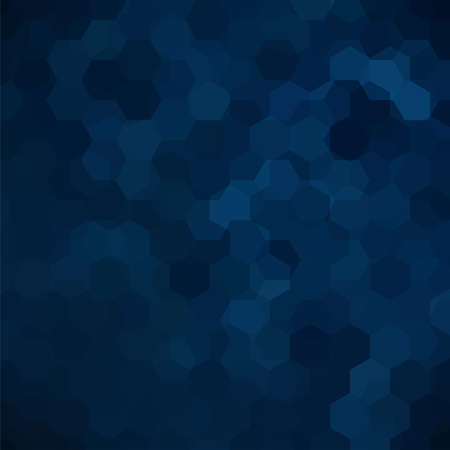 Abstract hexagons vector background. Dark blue geometric vector illustration. Creative design template.のイラスト素材
