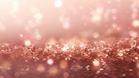 pink background with bokeh effect and stars, 3d renderingの素材