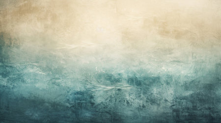 Artistic blue and gold textured background with a vintage feel suitable for design.の素材
