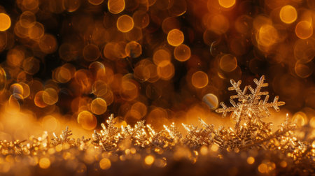 Detailed close up of a single snowflake resting on the ground, showing its intricate crystalline structureの素材