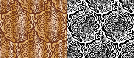 Seamless background. Abstract texture of the waves and divorce.のイラスト素材