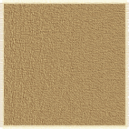 Fabric texture with brown fluff edgesのイラスト素材