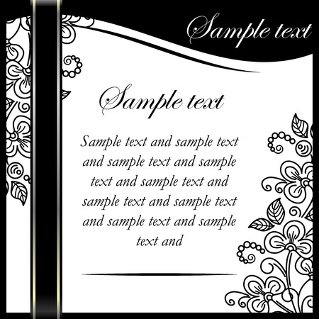 invitation templateのイラスト素材